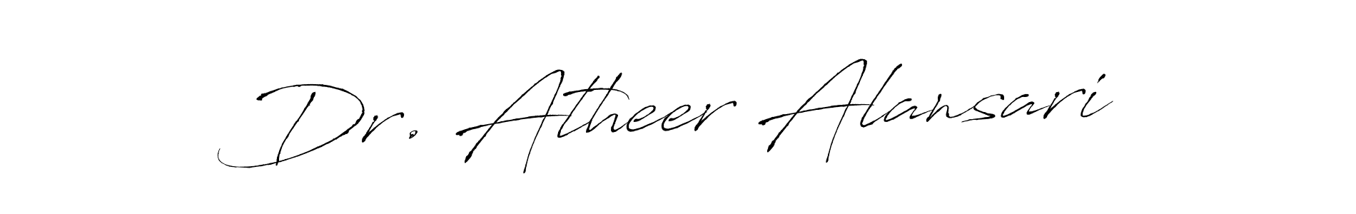 Use a signature maker to create a handwritten signature online. With this signature software, you can design (Antro_Vectra) your own signature for name Dr. Atheer Alansari. Dr. Atheer Alansari signature style 6 images and pictures png