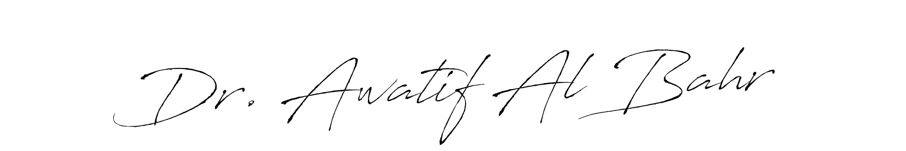 Antro_Vectra is a professional signature style that is perfect for those who want to add a touch of class to their signature. It is also a great choice for those who want to make their signature more unique. Get Dr. Awatif Al Bahr name to fancy signature for free. Dr. Awatif Al Bahr signature style 6 images and pictures png