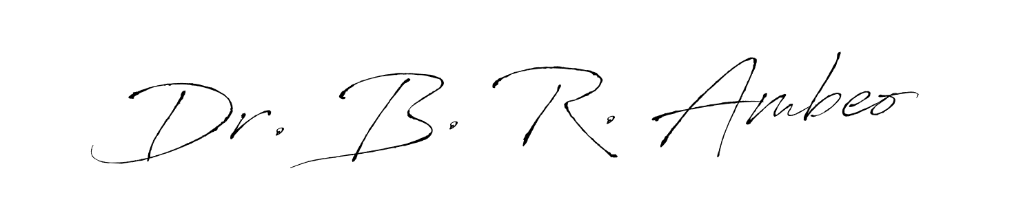 It looks lik you need a new signature style for name Dr. B. R. Ambeo. Design unique handwritten (Antro_Vectra) signature with our free signature maker in just a few clicks. Dr. B. R. Ambeo signature style 6 images and pictures png