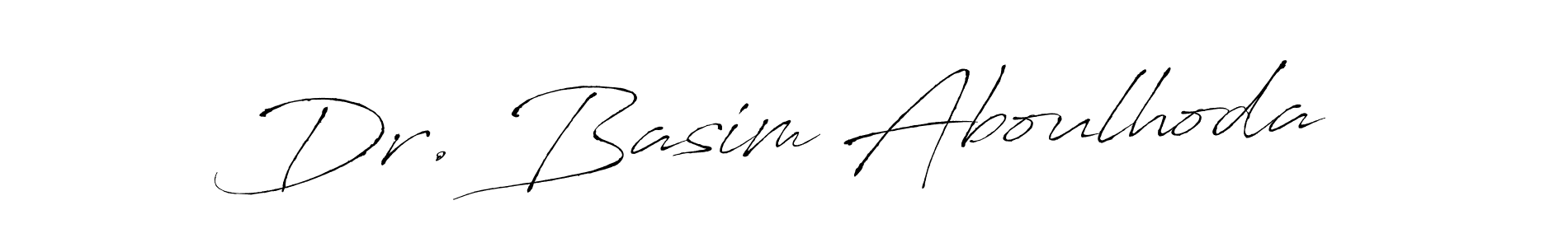 Design your own signature with our free online signature maker. With this signature software, you can create a handwritten (Antro_Vectra) signature for name Dr. Basim Aboulhoda. Dr. Basim Aboulhoda signature style 6 images and pictures png