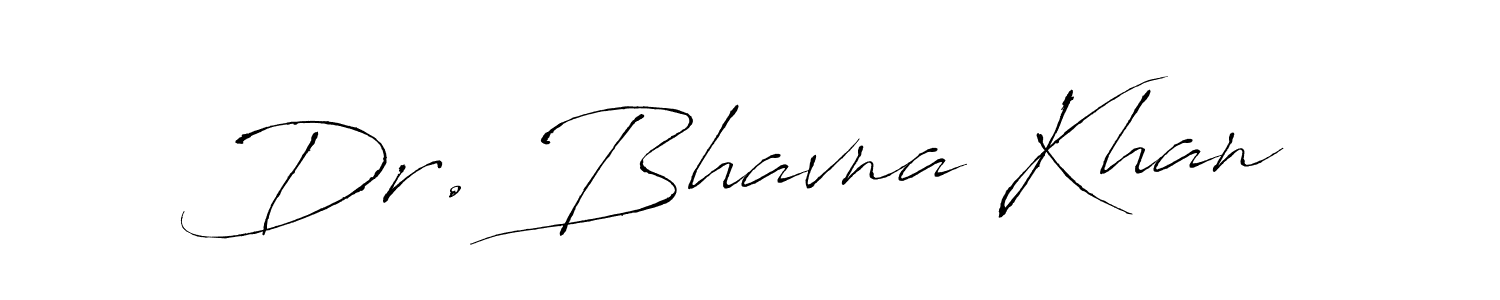 Make a beautiful signature design for name Dr. Bhavna Khan. With this signature (Antro_Vectra) style, you can create a handwritten signature for free. Dr. Bhavna Khan signature style 6 images and pictures png