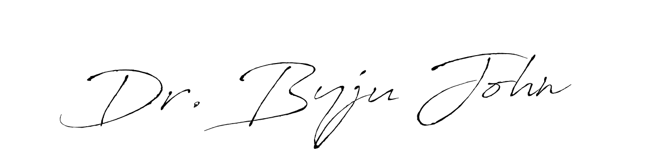 How to make Dr. Byju John name signature. Use Antro_Vectra style for creating short signs online. This is the latest handwritten sign. Dr. Byju John signature style 6 images and pictures png