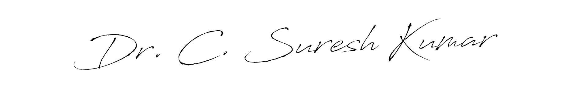 The best way (Antro_Vectra) to make a short signature is to pick only two or three words in your name. The name Dr. C. Suresh Kumar include a total of six letters. For converting this name. Dr. C. Suresh Kumar signature style 6 images and pictures png