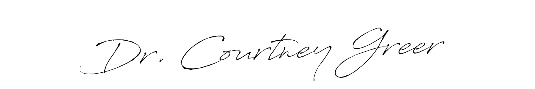 Make a beautiful signature design for name Dr. Courtney Greer. With this signature (Antro_Vectra) style, you can create a handwritten signature for free. Dr. Courtney Greer signature style 6 images and pictures png