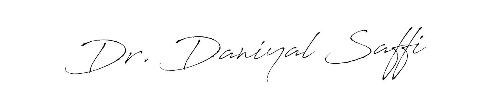 How to make Dr. Daniyal Saffi signature? Antro_Vectra is a professional autograph style. Create handwritten signature for Dr. Daniyal Saffi name. Dr. Daniyal Saffi signature style 6 images and pictures png