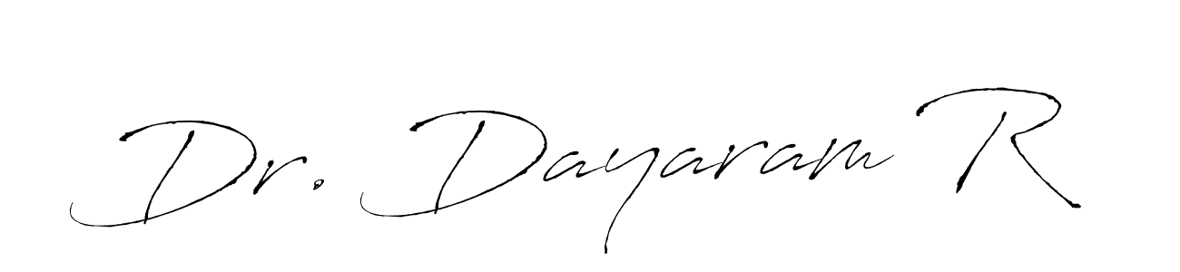 You can use this online signature creator to create a handwritten signature for the name Dr. Dayaram R. This is the best online autograph maker. Dr. Dayaram R signature style 6 images and pictures png