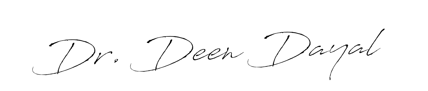 You should practise on your own different ways (Antro_Vectra) to write your name (Dr. Deen Dayal) in signature. don't let someone else do it for you. Dr. Deen Dayal signature style 6 images and pictures png