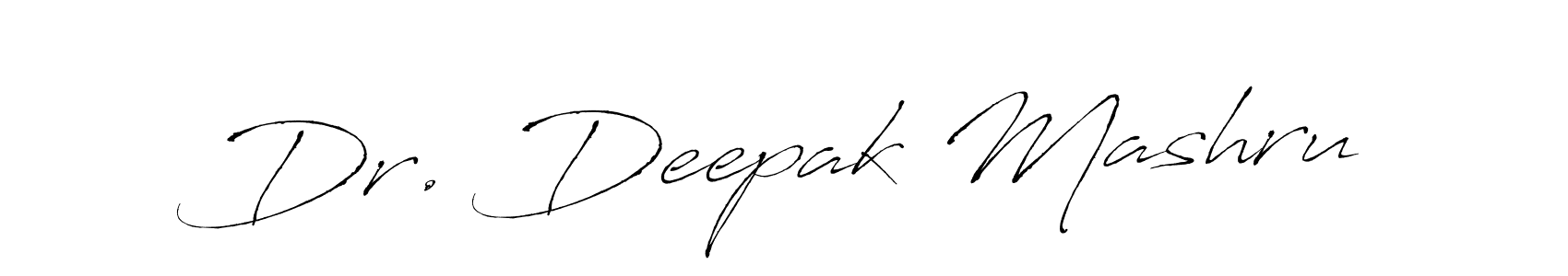 How to make Dr. Deepak Mashru signature? Antro_Vectra is a professional autograph style. Create handwritten signature for Dr. Deepak Mashru name. Dr. Deepak Mashru signature style 6 images and pictures png