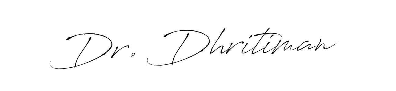 Also You can easily find your signature by using the search form. We will create Dr. Dhritiman name handwritten signature images for you free of cost using Antro_Vectra sign style. Dr. Dhritiman signature style 6 images and pictures png