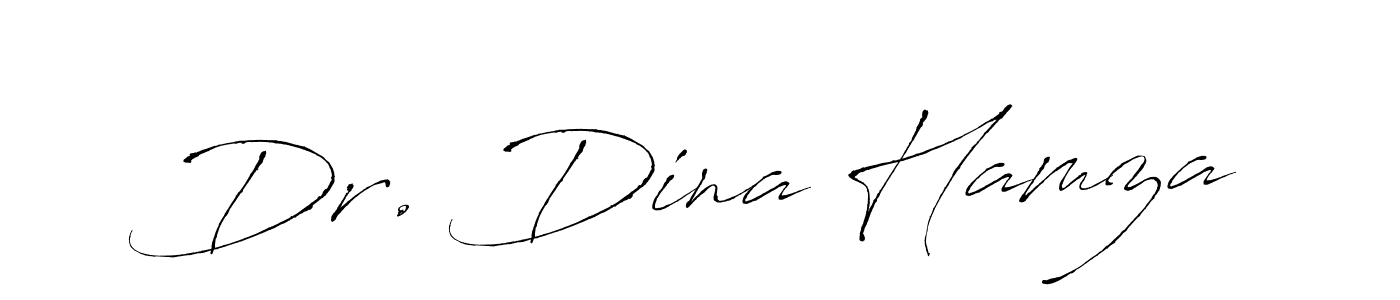 Antro_Vectra is a professional signature style that is perfect for those who want to add a touch of class to their signature. It is also a great choice for those who want to make their signature more unique. Get Dr. Dina Hamza name to fancy signature for free. Dr. Dina Hamza signature style 6 images and pictures png