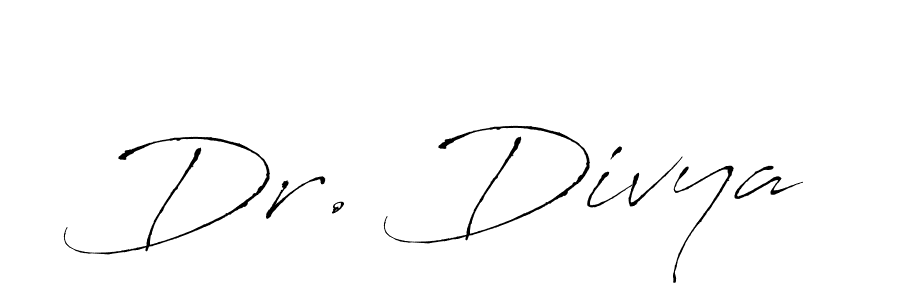 How to make Dr. Divya name signature. Use Antro_Vectra style for creating short signs online. This is the latest handwritten sign. Dr. Divya signature style 6 images and pictures png