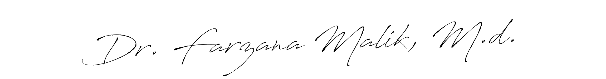 The best way (Antro_Vectra) to make a short signature is to pick only two or three words in your name. The name Dr. Farzana Malik, M.d. include a total of six letters. For converting this name. Dr. Farzana Malik, M.d. signature style 6 images and pictures png