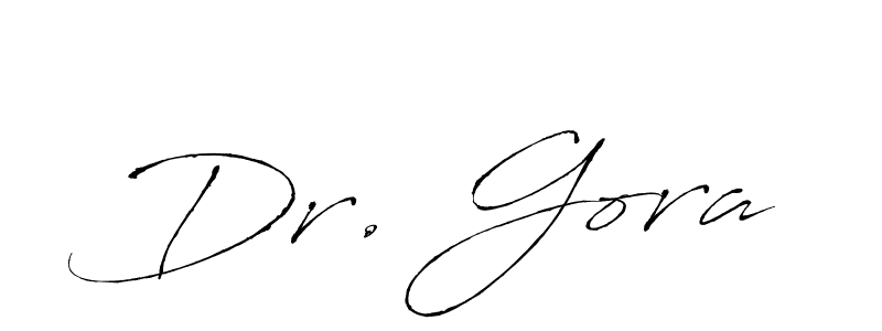 Create a beautiful signature design for name Dr. Gora. With this signature (Antro_Vectra) fonts, you can make a handwritten signature for free. Dr. Gora signature style 6 images and pictures png