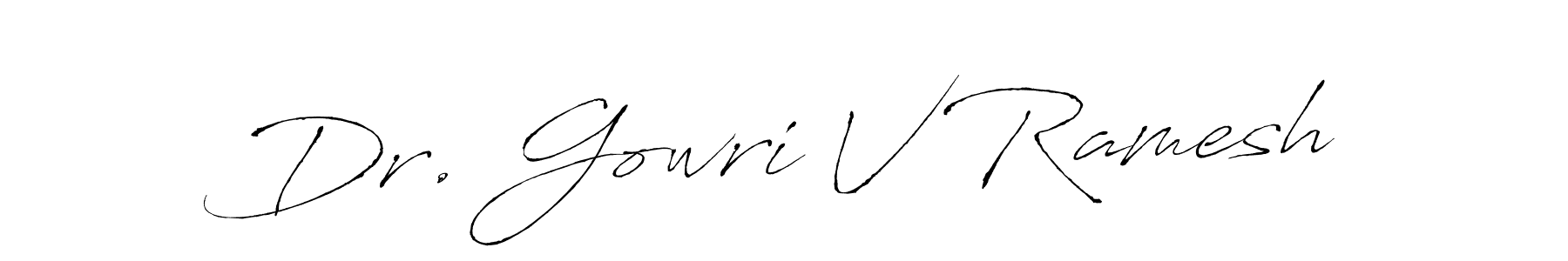 It looks lik you need a new signature style for name Dr. Gowri V Ramesh. Design unique handwritten (Antro_Vectra) signature with our free signature maker in just a few clicks. Dr. Gowri V Ramesh signature style 6 images and pictures png