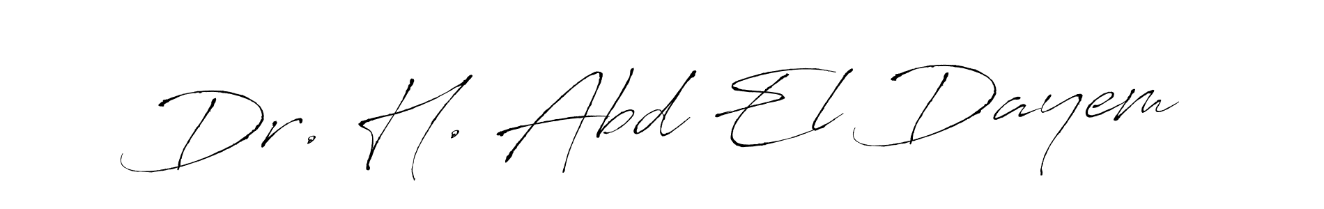 It looks lik you need a new signature style for name Dr. H. Abd El Dayem. Design unique handwritten (Antro_Vectra) signature with our free signature maker in just a few clicks. Dr. H. Abd El Dayem signature style 6 images and pictures png