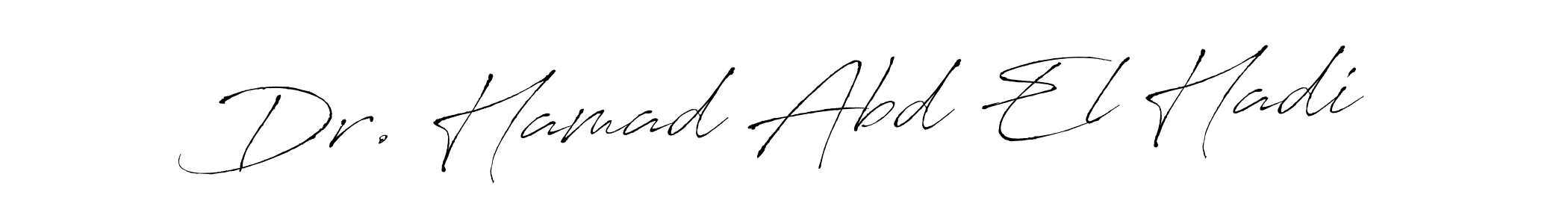 Create a beautiful signature design for name Dr. Hamad Abd El Hadi. With this signature (Antro_Vectra) fonts, you can make a handwritten signature for free. Dr. Hamad Abd El Hadi signature style 6 images and pictures png