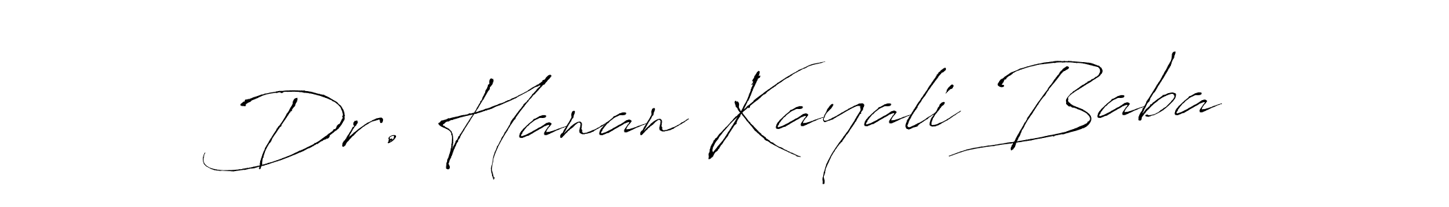 Also You can easily find your signature by using the search form. We will create Dr. Hanan Kayali Baba name handwritten signature images for you free of cost using Antro_Vectra sign style. Dr. Hanan Kayali Baba signature style 6 images and pictures png