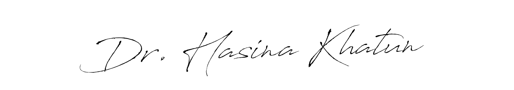 Make a short Dr. Hasina Khatun signature style. Manage your documents anywhere anytime using Antro_Vectra. Create and add eSignatures, submit forms, share and send files easily. Dr. Hasina Khatun signature style 6 images and pictures png