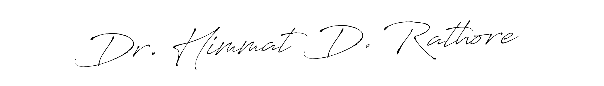 This is the best signature style for the Dr. Himmat D. Rathore name. Also you like these signature font (Antro_Vectra). Mix name signature. Dr. Himmat D. Rathore signature style 6 images and pictures png