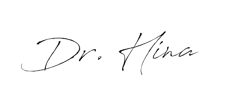 Design your own signature with our free online signature maker. With this signature software, you can create a handwritten (Antro_Vectra) signature for name Dr. Hina. Dr. Hina signature style 6 images and pictures png