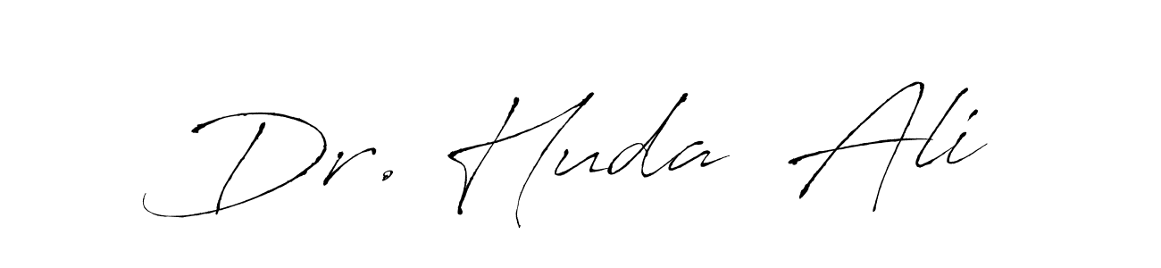 This is the best signature style for the Dr. Huda  Ali name. Also you like these signature font (Antro_Vectra). Mix name signature. Dr. Huda  Ali signature style 6 images and pictures png