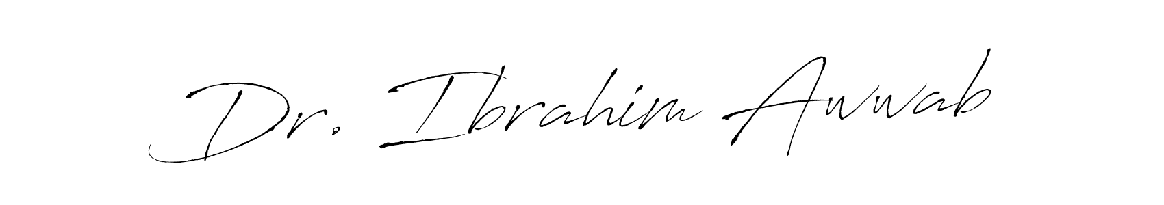 Design your own signature with our free online signature maker. With this signature software, you can create a handwritten (Antro_Vectra) signature for name Dr. Ibrahim Awwab. Dr. Ibrahim Awwab signature style 6 images and pictures png