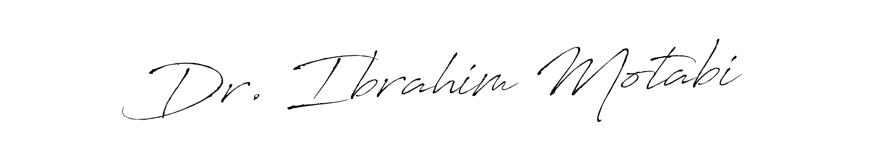 How to make Dr. Ibrahim Motabi name signature. Use Antro_Vectra style for creating short signs online. This is the latest handwritten sign. Dr. Ibrahim Motabi signature style 6 images and pictures png