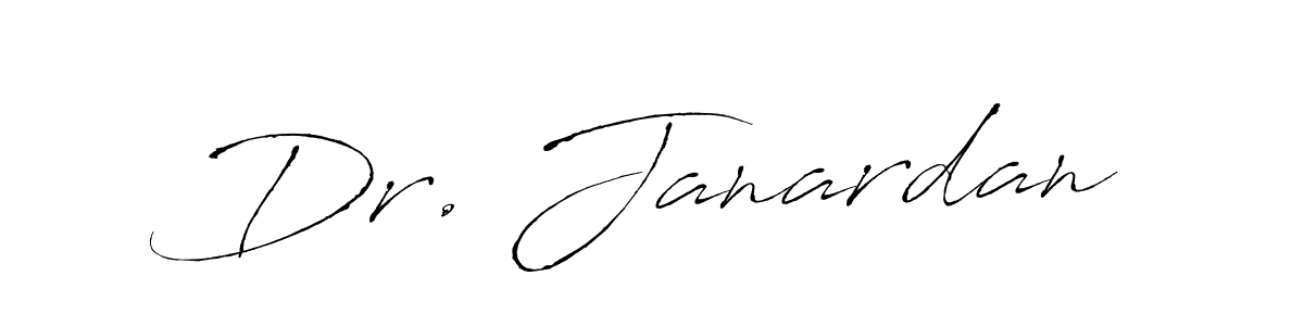 Antro_Vectra is a professional signature style that is perfect for those who want to add a touch of class to their signature. It is also a great choice for those who want to make their signature more unique. Get Dr. Janardan name to fancy signature for free. Dr. Janardan signature style 6 images and pictures png