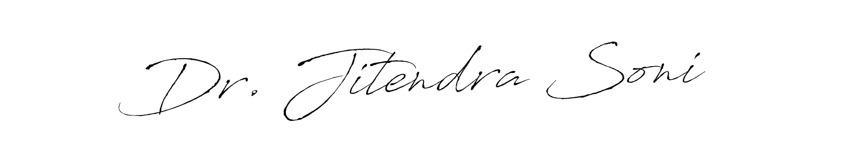 Design your own signature with our free online signature maker. With this signature software, you can create a handwritten (Antro_Vectra) signature for name Dr. Jitendra Soni. Dr. Jitendra Soni signature style 6 images and pictures png