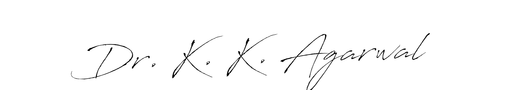 Dr. K. K. Agarwal stylish signature style. Best Handwritten Sign (Antro_Vectra) for my name. Handwritten Signature Collection Ideas for my name Dr. K. K. Agarwal. Dr. K. K. Agarwal signature style 6 images and pictures png