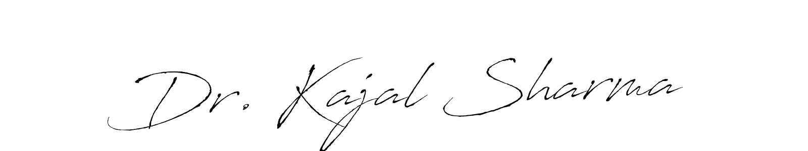 Also we have Dr. Kajal Sharma name is the best signature style. Create professional handwritten signature collection using Antro_Vectra autograph style. Dr. Kajal Sharma signature style 6 images and pictures png