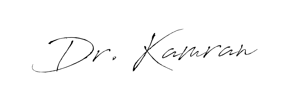 It looks lik you need a new signature style for name Dr. Kamran. Design unique handwritten (Antro_Vectra) signature with our free signature maker in just a few clicks. Dr. Kamran signature style 6 images and pictures png