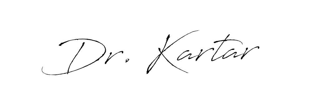 Make a beautiful signature design for name Dr. Kartar. With this signature (Antro_Vectra) style, you can create a handwritten signature for free. Dr. Kartar signature style 6 images and pictures png