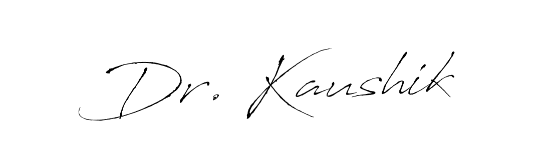 Also we have Dr. Kaushik name is the best signature style. Create professional handwritten signature collection using Antro_Vectra autograph style. Dr. Kaushik signature style 6 images and pictures png