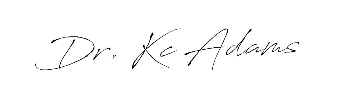 Design your own signature with our free online signature maker. With this signature software, you can create a handwritten (Antro_Vectra) signature for name Dr. Kc Adams. Dr. Kc Adams signature style 6 images and pictures png