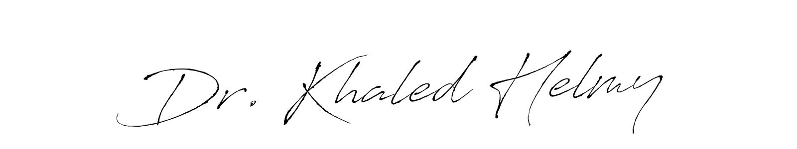 Create a beautiful signature design for name Dr. Khaled Helmy. With this signature (Antro_Vectra) fonts, you can make a handwritten signature for free. Dr. Khaled Helmy signature style 6 images and pictures png