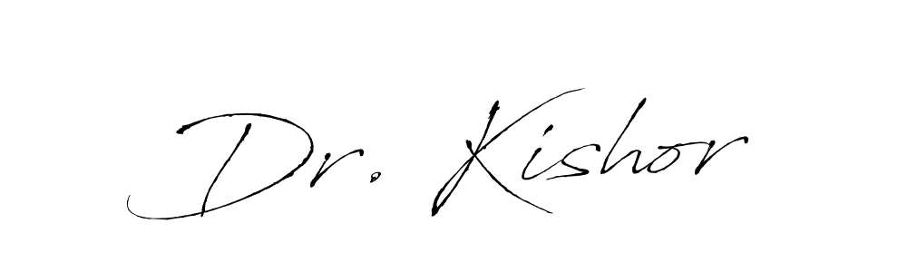 How to make Dr. Kishor signature? Antro_Vectra is a professional autograph style. Create handwritten signature for Dr. Kishor name. Dr. Kishor signature style 6 images and pictures png