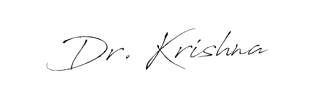 Create a beautiful signature design for name Dr. Krishna. With this signature (Antro_Vectra) fonts, you can make a handwritten signature for free. Dr. Krishna signature style 6 images and pictures png