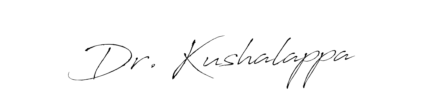 Similarly Antro_Vectra is the best handwritten signature design. Signature creator online .You can use it as an online autograph creator for name Dr. Kushalappa. Dr. Kushalappa signature style 6 images and pictures png