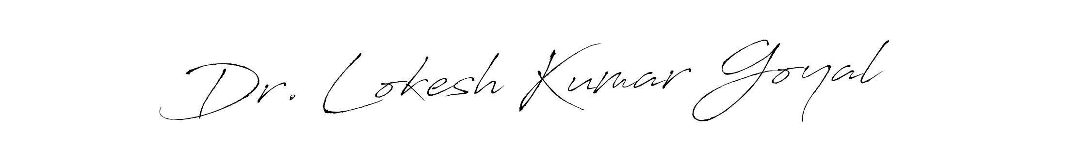 How to make Dr. Lokesh Kumar Goyal signature? Antro_Vectra is a professional autograph style. Create handwritten signature for Dr. Lokesh Kumar Goyal name. Dr. Lokesh Kumar Goyal signature style 6 images and pictures png