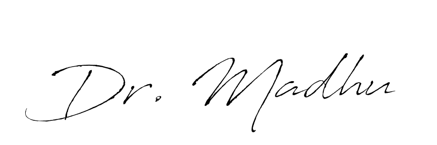 Dr. Madhu stylish signature style. Best Handwritten Sign (Antro_Vectra) for my name. Handwritten Signature Collection Ideas for my name Dr. Madhu. Dr. Madhu signature style 6 images and pictures png