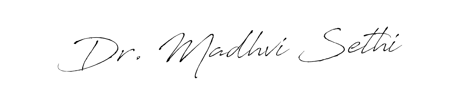 Dr. Madhvi Sethi stylish signature style. Best Handwritten Sign (Antro_Vectra) for my name. Handwritten Signature Collection Ideas for my name Dr. Madhvi Sethi. Dr. Madhvi Sethi signature style 6 images and pictures png