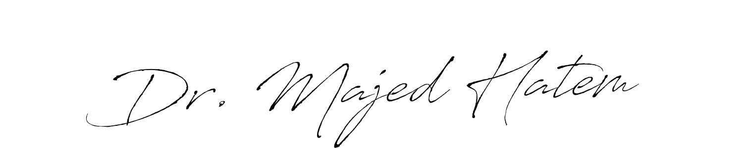 This is the best signature style for the Dr. Majed Hatem name. Also you like these signature font (Antro_Vectra). Mix name signature. Dr. Majed Hatem signature style 6 images and pictures png