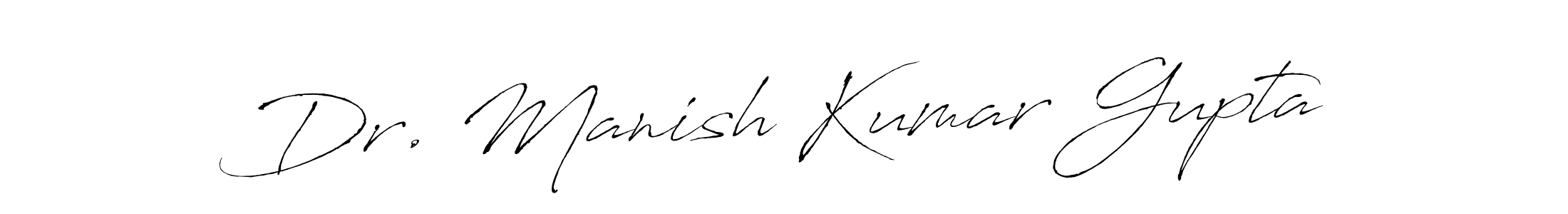 This is the best signature style for the Dr. Manish Kumar Gupta name. Also you like these signature font (Antro_Vectra). Mix name signature. Dr. Manish Kumar Gupta signature style 6 images and pictures png