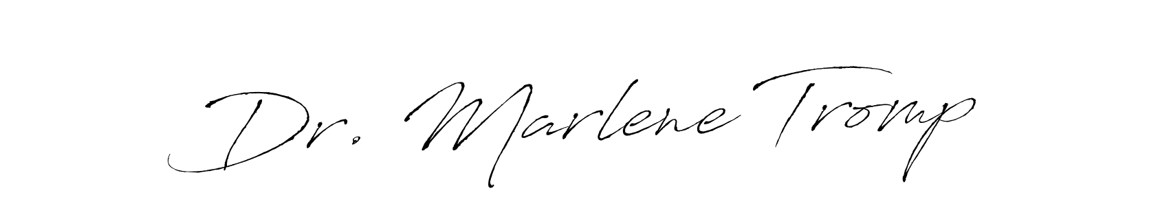 The best way (Antro_Vectra) to make a short signature is to pick only two or three words in your name. The name Dr. Marlene Tromp include a total of six letters. For converting this name. Dr. Marlene Tromp signature style 6 images and pictures png