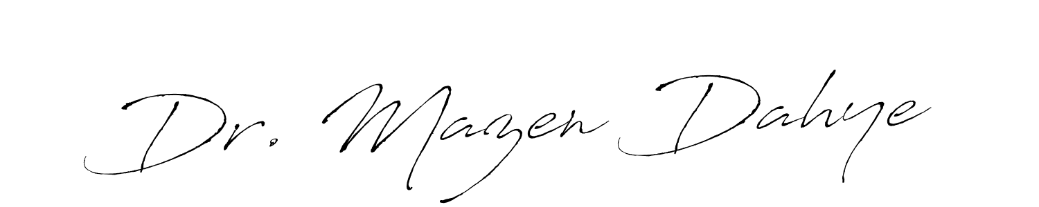 Dr. Mazen Dahye stylish signature style. Best Handwritten Sign (Antro_Vectra) for my name. Handwritten Signature Collection Ideas for my name Dr. Mazen Dahye. Dr. Mazen Dahye signature style 6 images and pictures png