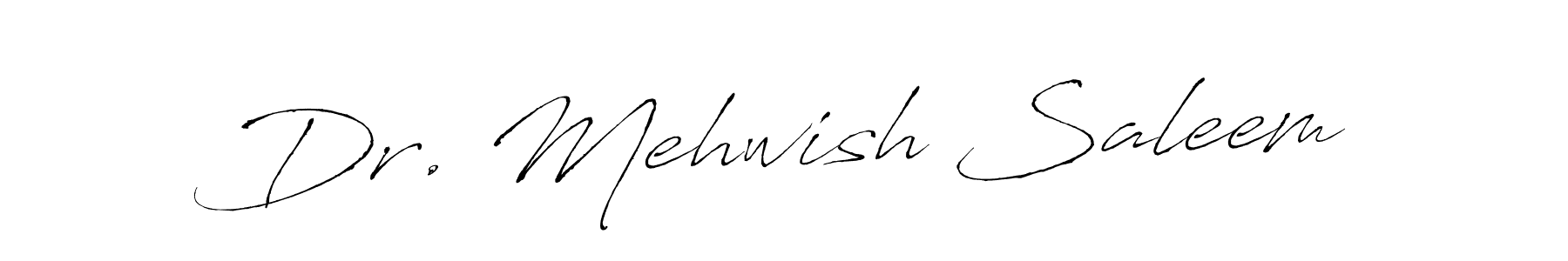 This is the best signature style for the Dr. Mehwish Saleem name. Also you like these signature font (Antro_Vectra). Mix name signature. Dr. Mehwish Saleem signature style 6 images and pictures png