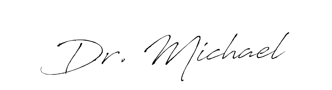 Use a signature maker to create a handwritten signature online. With this signature software, you can design (Antro_Vectra) your own signature for name Dr. Michael. Dr. Michael signature style 6 images and pictures png