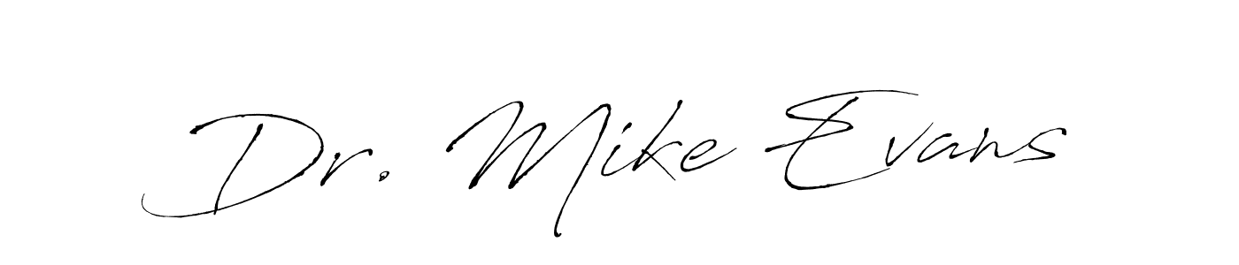 Dr. Mike Evans stylish signature style. Best Handwritten Sign (Antro_Vectra) for my name. Handwritten Signature Collection Ideas for my name Dr. Mike Evans. Dr. Mike Evans signature style 6 images and pictures png