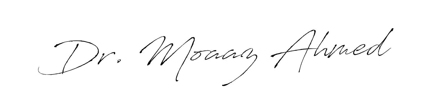 You should practise on your own different ways (Antro_Vectra) to write your name (Dr. Moaaz Ahmed) in signature. don't let someone else do it for you. Dr. Moaaz Ahmed signature style 6 images and pictures png